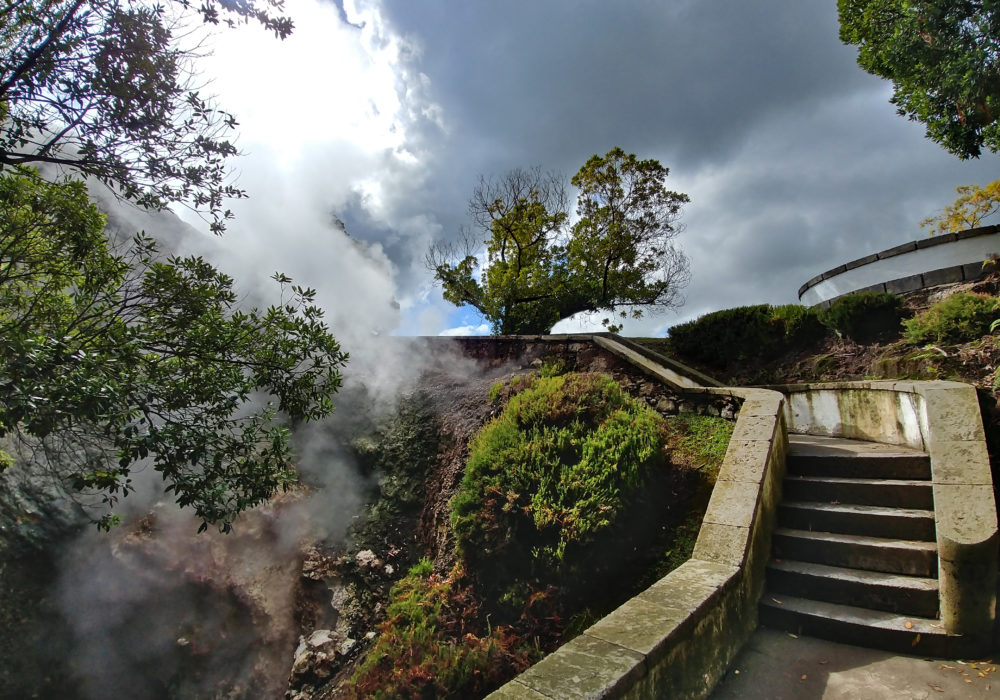 Vulkanische heiße Quellen in Furnas